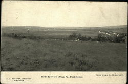 Bird's Eye View of Gap, Pa., First Section Pennsylvania Postcard Postcard