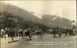 Slim William International Trail Blazer, Alaska to Washington, D.C. 1933 Men Postcard Postcard