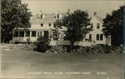 Acoaxet Golf Club Massachusetts Postcard Postcard