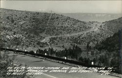 View of the San Francisco Peaks From Hwy 89 on Mingus Mountain Prescott, AZ Postcard Postcard