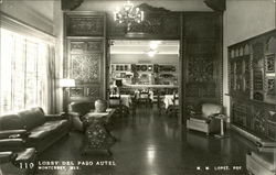 Lobby Del Paso Autel Monterrey, Mexico Postcard Postcard