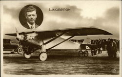 Charles Lindbergh, Spirit of St. Louis Aviators Postcard Postcard