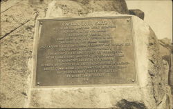 Memorial Plaque of Captian John Smith Postcard