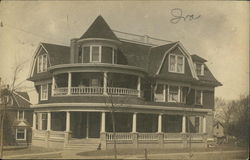 Boarding House - circa 1900 Postcard