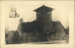 Nice Front View of a Stone Church Postcard