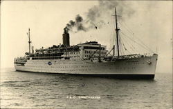 P & O "Strathnaver" Cruise Ships Postcard Postcard