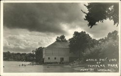 Dance Pavilion at Templar Park Spirit Lake, IA Postcard Postcard