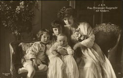 Princess Rupprecht of Bavaria and Children Postcard