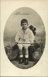 S.A.R. Il Principe di Piemonte Boys Postcard Postcard