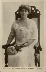 H.M. Queen Marie of Rumania Royalty Postcard Postcard