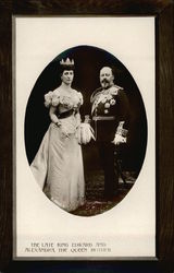 The Late King Edward and Alexandra, The Queen Mother Royalty Postcard Postcard