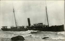 The Spartan, Run Aground Postcard