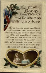 To Dear Daddy at Christmas - Rotary Photographic Series World War I Postcard Postcard