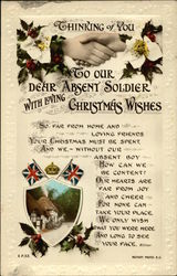 Thinking of You - To Our Dear Absent Soldier - Rotary Photographic Series World War I Postcard Postcard