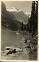 Lake Louise and Mount Lefroy Alberta Canada Postcard Postcard