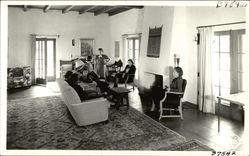 Women Gathered in a Sitting Room Postcard