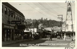 Street Scene and Square of Old Hangtown Placerville, CA Postcard Postcard