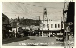 Street Scene and Square of Old Hangtown Placerville, CA Postcard Postcard