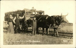 Early Transportation in the Dakotas Postcard