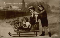 A Prosperous New Year Postcard