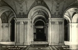 The Library of Congress - Entrance, Reading Room Washington, DC Washington DC Postcard Postcard