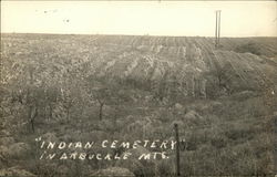 Indian Cemetery, Arbuckle Mountains Postcard