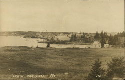 View of Town Port Clyde, ME Postcard Postcard