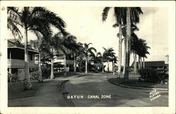 Street Scene Gatun, Panama Postcard Postcard