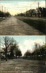 Dilworth and Piedmont Boulevards Charlotte, NC Postcard Postcard