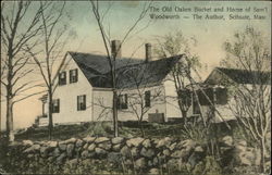 The Old Oaken Bucket and Home of Samuel Woodsworth, the Author Postcard