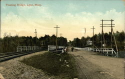 Floating Bridge Lynn, MA Postcard Postcard