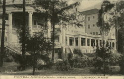 Hotel Aspinwall - West Wing Lenox, MA Postcard Postcard