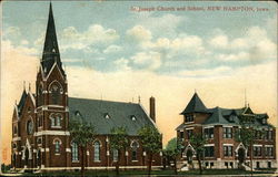 St. Joseph Church and School Postcard