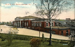 N & W RR Station Postcard