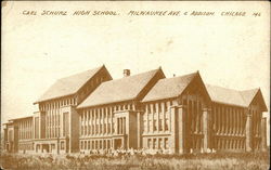 Carl Schurz High School Chicago, IL Postcard Postcard