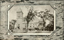 Town Hall Wolfeboro, NH Postcard Postcard