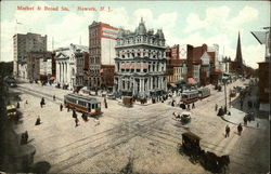 Market & Broad Streets Postcard