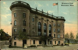 Women's Club Worcester, MA Postcard Postcard