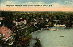 Wisconsin Veteran's Home, Chain O'Lakes Postcard