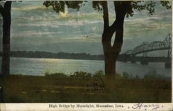 High Bridge by Moonlight Postcard