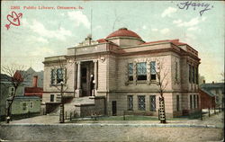 Public Library Ottumwa, IA Postcard Postcard