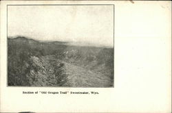 Section of Old Oregon Trail Postcard