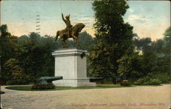 Kosciusko Monumnet, Kosciusko Park Milwaukee, WI Postcard Postcard