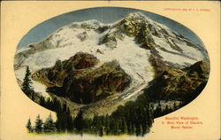 South West View of Glaciers, Mount Rainier Postcard