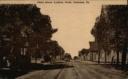 Third Street Looking North Fullerton, PA Postcard Postcard