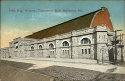 Fifth Reg. Armory, Convention Hall Postcard