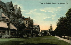 View on De Kalb Street Norristown, PA Postcard Postcard