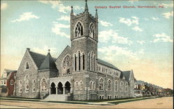 Calvary Baptist Church Norristown, PA Postcard Postcard