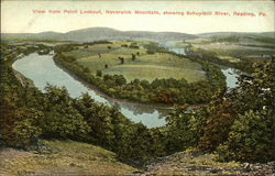 View from Point Lookout, Neversink Mountain Reading, PA Postcard Postcard