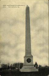 General Hartranft's Monument Norristown, PA Postcard Postcard